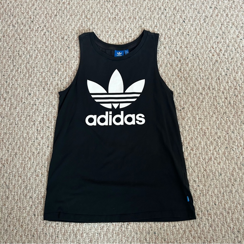 Adidas Logo Black Tank Top